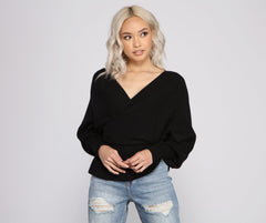 Cozy And Casual Peplum Sweater Ins Street