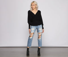 Cozy And Casual Peplum Sweater Ins Street