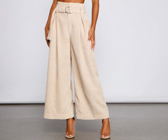 High Waist Flared Corduroy Pants insstreet