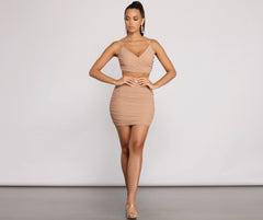 She's Got It Ruched Mini Skirt Ins Street