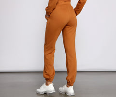 Cozy-Chic French Terry Joggers Ins Street