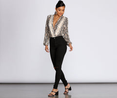 High Rise Slit Skinny Jeans insstreet