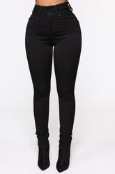 Snatch Me Tight Skinny Jeans - Black Ins Street