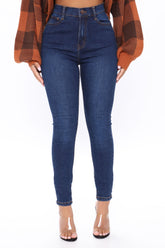 Superhuman High Rise Jeans - Dark Wash Ins Street