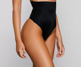 Sleek Silhouette High Waist Shaper Thong Ins Street