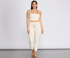 Lazy Dayz Chenille Leggings Ins Street