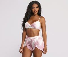 Cloud Dye Tulip Pajama Shorts Ins Street