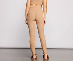 Cozy and Snug Chenille Pajama Leggings Ins Street