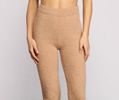 Cozy and Snug Chenille Pajama Leggings Ins Street