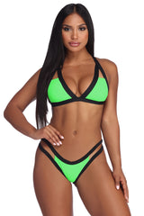 Color Block Swim Top Ins Street