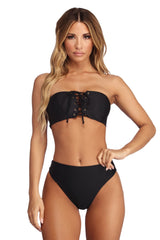 High Waist Basic Cut Swim Bottoms insstreet