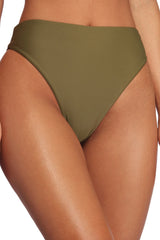 High Waist Basic Cut Swim Bottoms insstreet