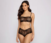 Lace Bralette and Boy Shorts Set Ins Street
