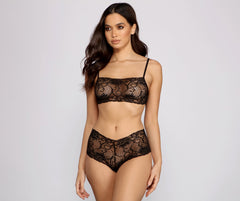 Lace Bralette and Boy Shorts Set Ins Street
