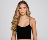 Lace-Back Long Line Bralette Ins Street