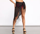 Crochet Lace Fringe Cover Up Ins Street