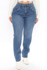 Keep It Classy Tapered Mom Jeans - Dark Wash Ins Street