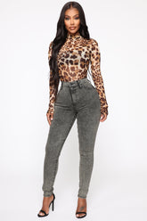 Slow It Down High Rise Skinny Jeans - Olive Ins Street