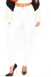 Tall Santorini Super Stretch Skinny Jeans - White Ins Street