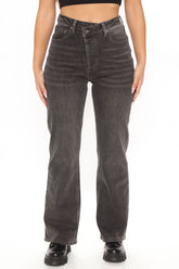 Crossover  Wide Leg Jeans - Black Ins Street