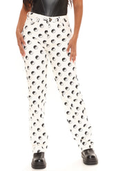 Tall Yin Yang High Rise Straight Leg Jeans - White/combo Ins Street