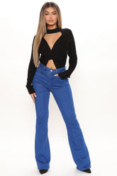 Austin Flare Stretch Jeans - Blue Ins Street
