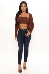 V Nice To Flex Game Skinny Jeans - Dark Blue Wash Ins Street