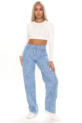 Feeling Wild Straight Leg Jeans - Blue Ins Street