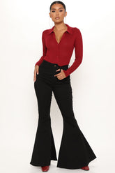 Coraline High Rise Super Flare Jeans - Black Ins Street