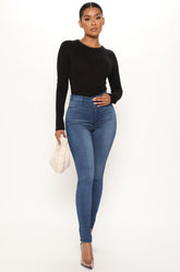 Tall Eva Super Soft Curvy Skinny Jean - Medium Wash Ins Street