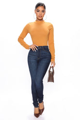 All For One Universal High Rise Skinny Jeans - Dark Wash Ins Street