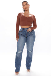 Always The Hero Ripped Dad Jeans - Dark Wash Ins Street