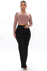 Coraline High Rise Straight Leg Jeans - Black Ins Street