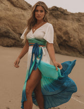 Starboard Shimmer Ombre Wrap Crop Top - FINAL SALE Ins Street