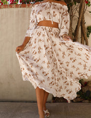 Walnut Creek Off The Shoulder Lace Crop Top Ins Street