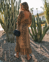 Boujee Bengal Kimono Slit Maxi Dress - FINAL SALE InsStreet
