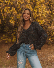 Joie Crop Cable Knit Sweater - Black Multi - FINAL SALE Ins Street