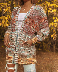 Nuri Cotton Blend Pocketed Knit Cardigan Ins Street