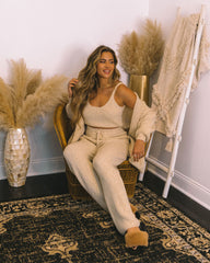 Winterful Life Knit Drawstring Pants - Oat Ins Street