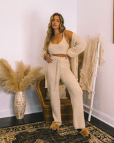 Winterful Life Knit Drawstring Pants - Oat Ins Street