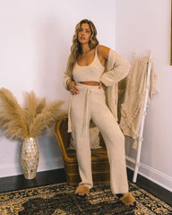 Winterful Life Knit Drawstring Pants - Oat Ins Street