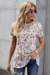 Multicolor Leopard Spotted Top Ins Street
