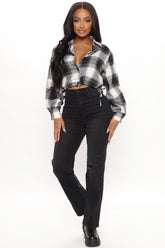 Straight Up Vintage High Rise Jeans - Black Ins Street