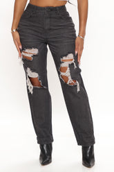 90's Flashback Tapered Jeans - Black Ins Street