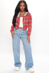 Call It A Day Easy Wide Leg Jeans - Light Blue Wash Ins Street