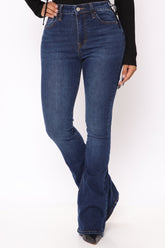 Affair Of The Flare Stretch Jeans - Dark Wash Ins Street