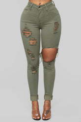 Glistening Jeans - Olive Ins Street