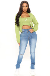 Best Curves Skinny Jeans - Medium Blue Wash Ins Street