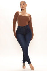 Power Moves High Rise Skinny Jeans - Dark Wash Ins Street