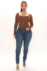 Baby Girl High Rise Skinny Jeans - Medium Blue Wash Ins Street